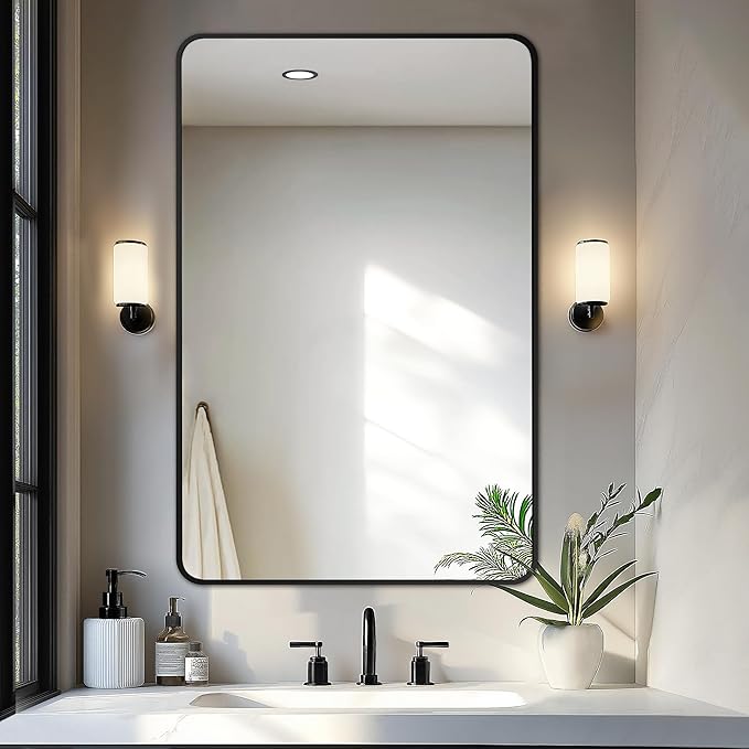 Delma Bathroom Mirror, High-Definition Vanity Mirror, Versatile Mirror by Delma