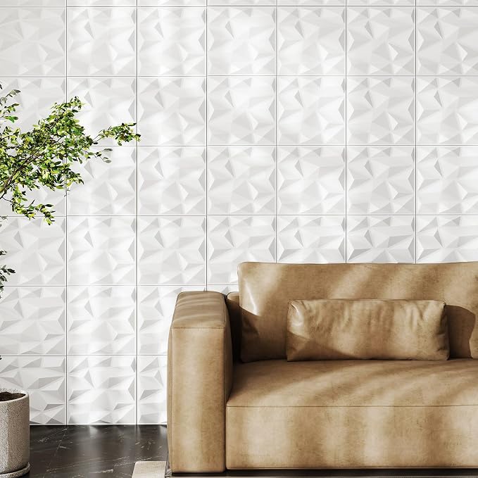 Giantex 100 Pack 3D Wall Panels, Lightweight Waterproof, DIY Cut & Paint - Image 9