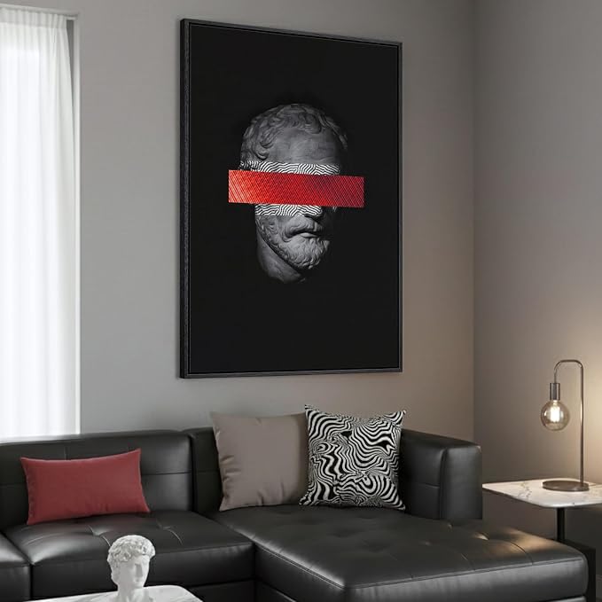 Framed Modern Wall Art, Large Minimalist Canvas Prints Paintings - Image 2