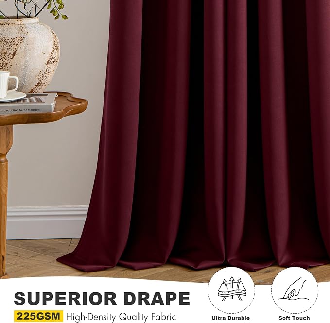 MIULEE Blackout Curtains for Bedroom Living Room 2 Panels, Thermal Insulated - Image 5
