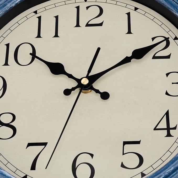 Foxtop 12 Inch Wall Clocks Battery Operated Silent Non-Ticking Classic Vintage - Image 7