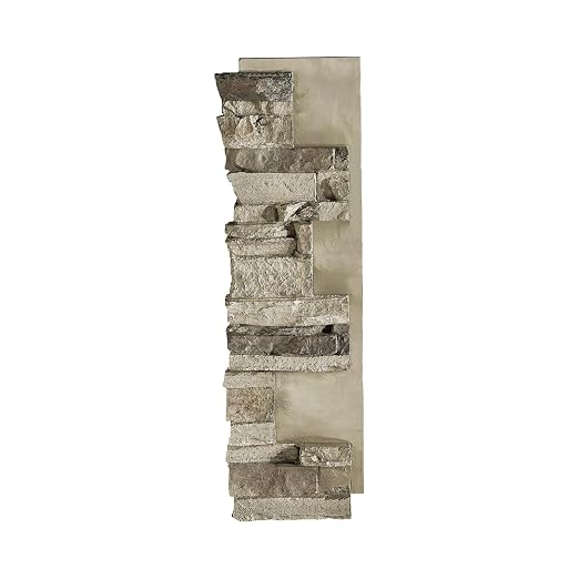 AZ Faux High-Density Polyurethane Faux Stone Interlocking Left Endcap by AZFaux