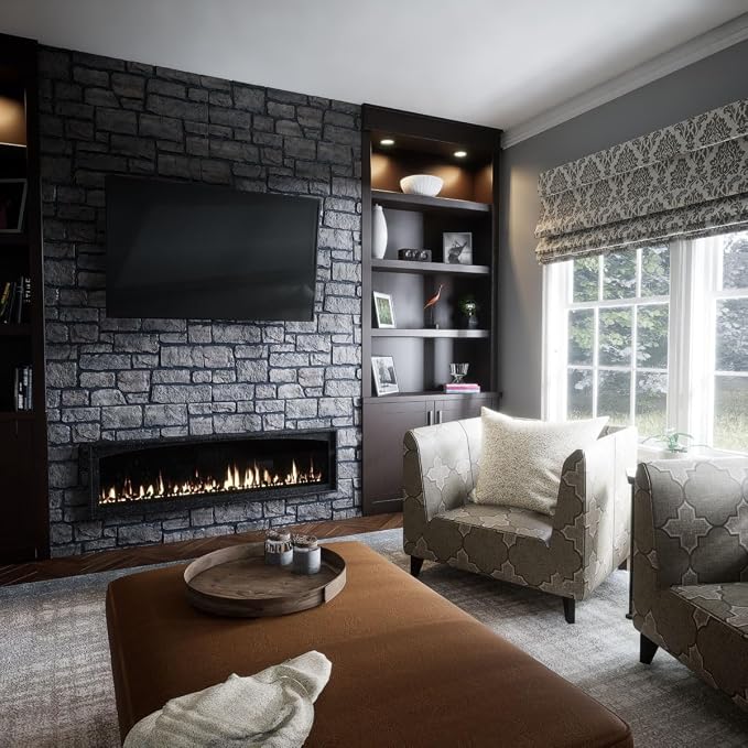 EverStone Cobblestone Faux Stone Panel, Lunar Color - Image 11