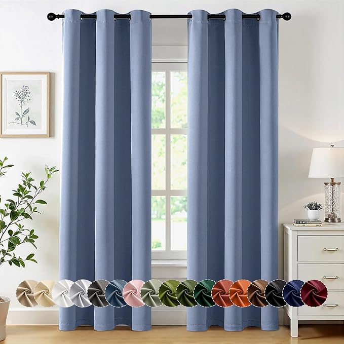 MIULEE Blackout Curtains for Bedroom Living Room 2 Panels, Thermal Insulated by MIULEE