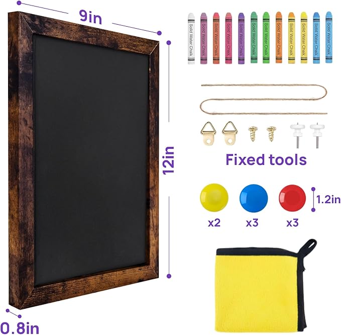 Magnetic Chalkboard, 9x12 Inches Blackboard - Image 2