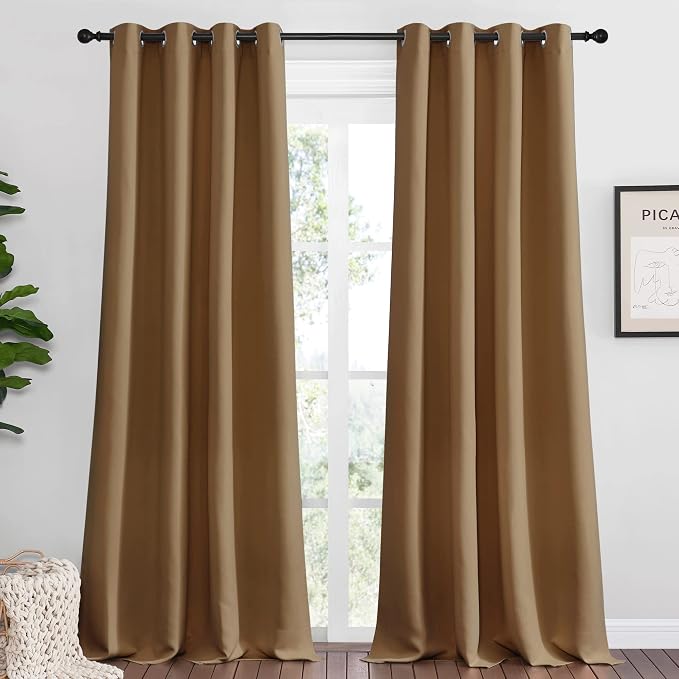 NICETOWN Sleek Blackout Curtains 90 inches Length by NICETOWN