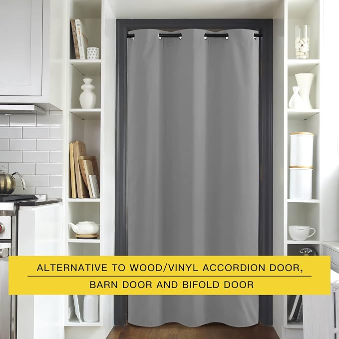 NICETOWN Sliding Door Curtains 96 inch Length, Single Curtain, Insulating - Image 4