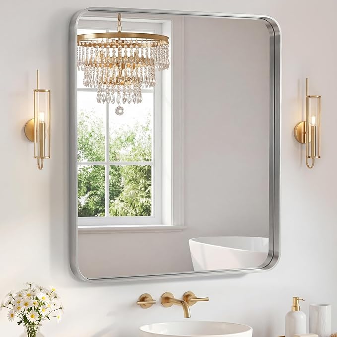NEWBULIG 36X40 Inch Bathroom Mirror by NEWBULIG