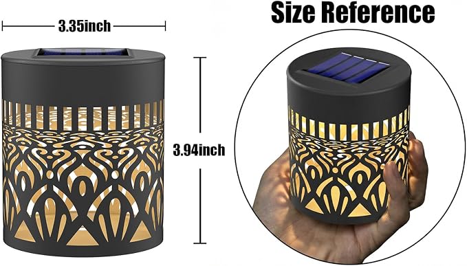 2 Pack Solar Fence Lights Metal Solar Powered Outdoor Wall Deck Step Lights - Image 7