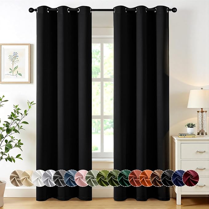 MIULEE Blackout Curtains for Bedroom Living Room 2 Panels, Thermal Insulated by MIULEE