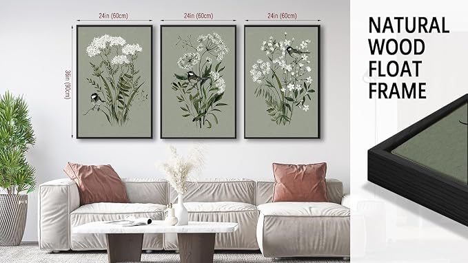 Large Flowers Canvas Wall Art - Image 6