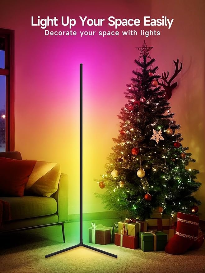 Tyute Corner Floor Lamp, RGB LED Corner Lamp - Image 5