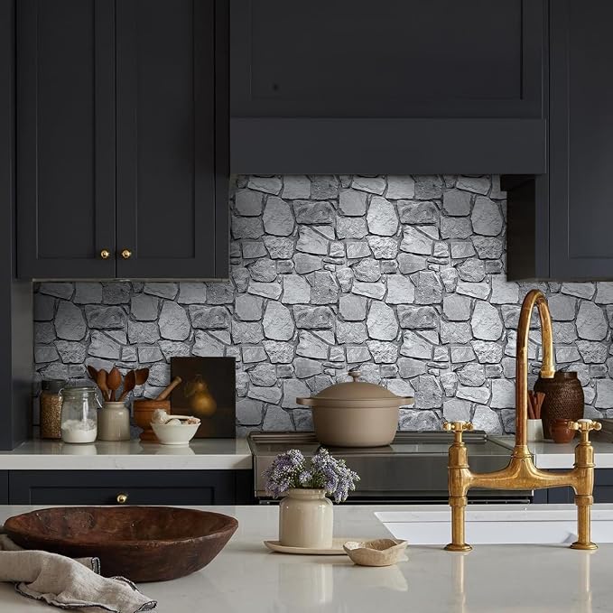 COMSTICKC 3D Faux Stone Wall Panel Peel and Stick Wall Tiles, Ultra-Light Thin - Image 8