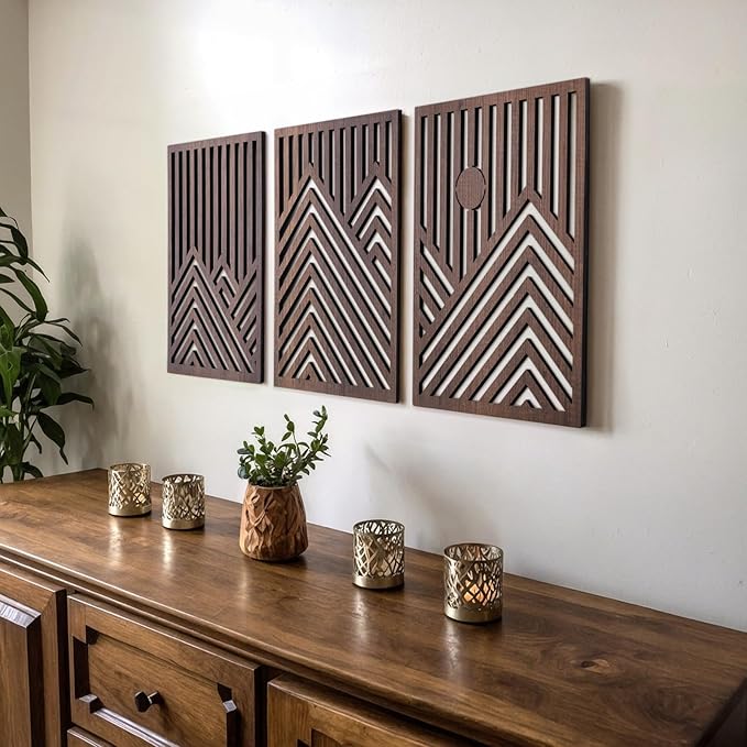 qmmp Modern Wooden Wall Sculptures by qmmp