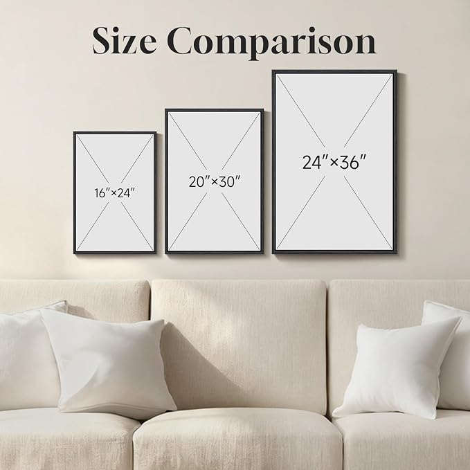 Framed Black White and Gold Abstract Wall Art - Image 7