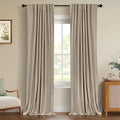 100% Blackout Shield Linen Blackout Curtains by 100BlackoutShield