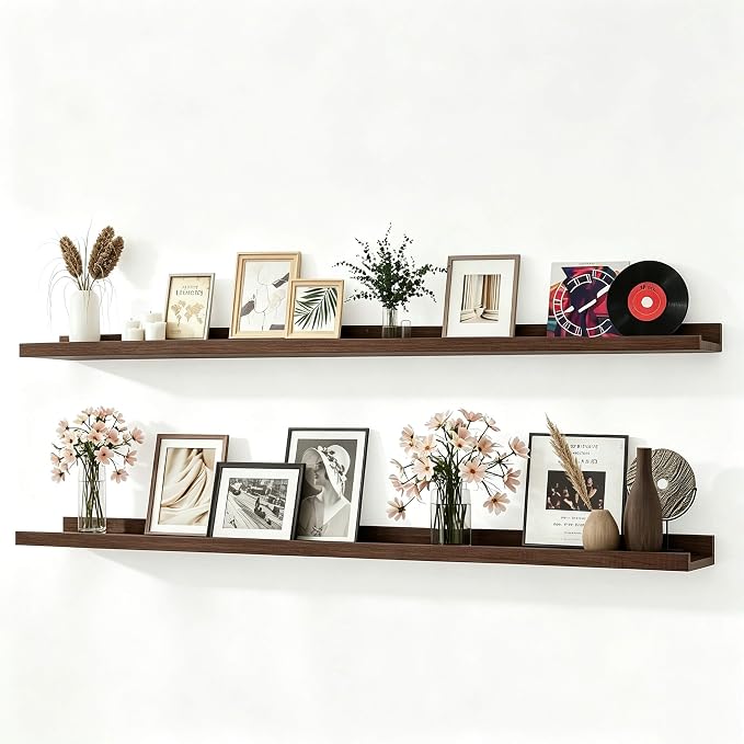 Floating Shelves for Wall Decor, Long Wall Mounted Storage Shelf for Bedroom by Unknown