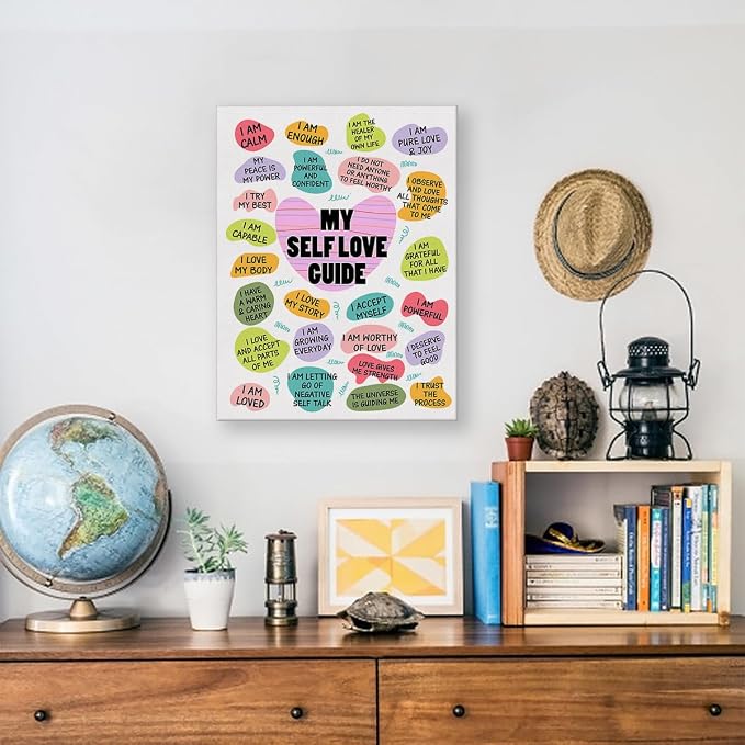 Inspirational Self Love Poster Canvas Wall Art - Image 5