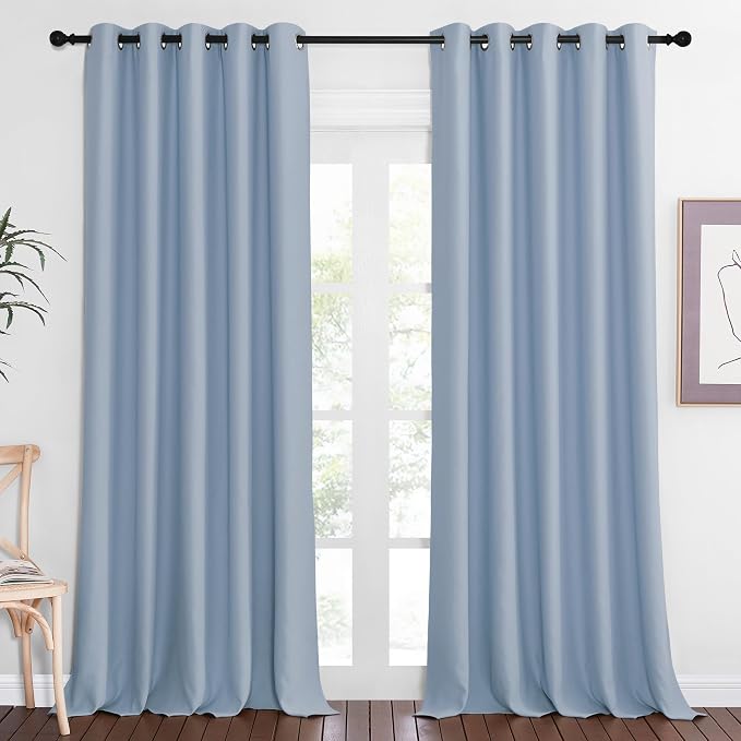 NICETOWN Blackout Curtains 84 Inch Length, Thermal Insulated Curtains by NICETOWN