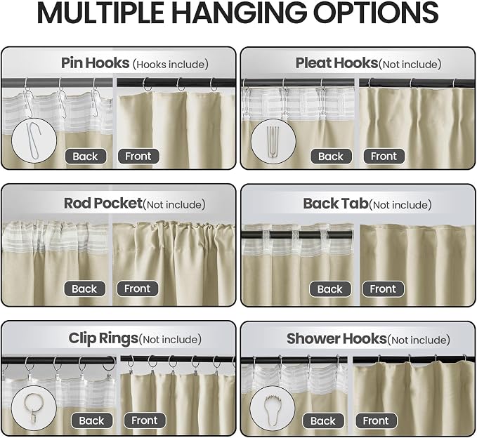 Floor to Ceiling Curtains for Wall Ceiling Mount Track - Image 2