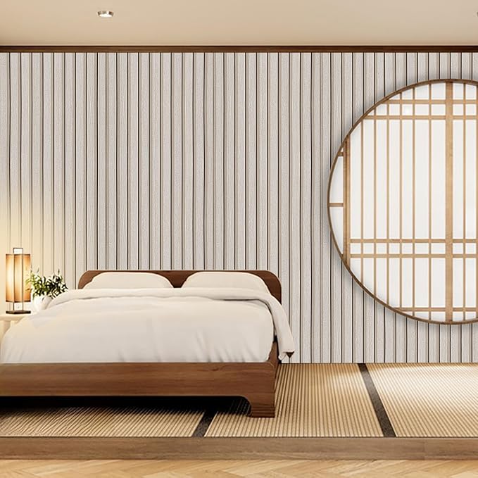 Peel and Stick Wood Slat Wallpaper - Image 5