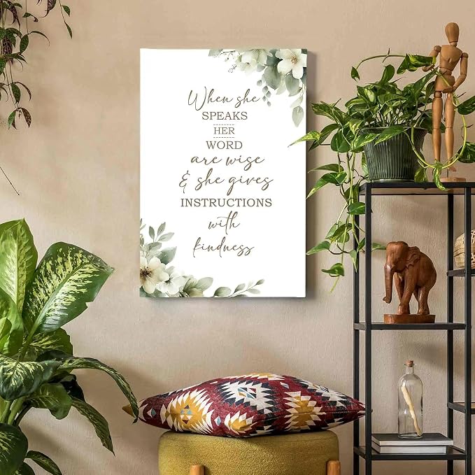 HIWX Christian Wall Decor, Sage Green Botanical Bible Verses Framed Canvas - Image 6