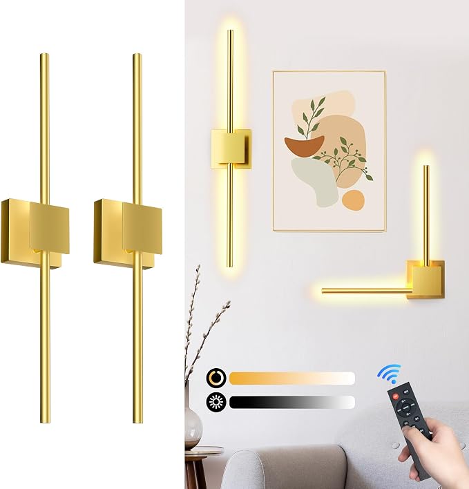 Torchlet Battery Operated Wall Sconces Set of 2 by Torchlet