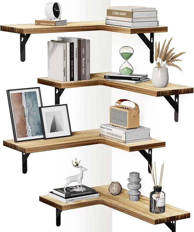 AMADA HOMEFURNISHING Corner Floating Shelves, Shelves by AMADAHOMEFURNISHING