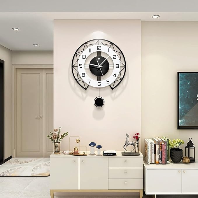 Large Wall Clock for Living Room Decor Modern Silent Pendulum Wall Clock for by CreativeClock