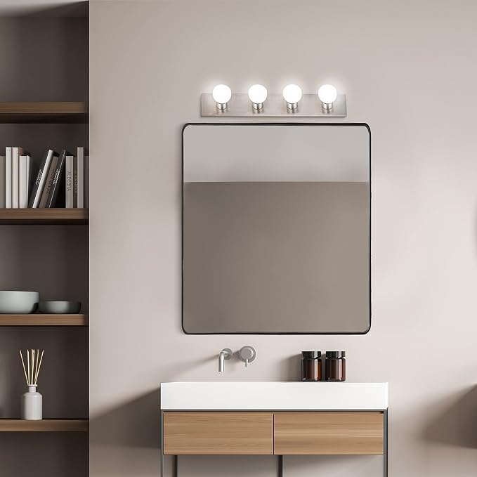 Design House 519298 Contemporary 4-Light Indoor Vanity Light Dimmable - Image 5