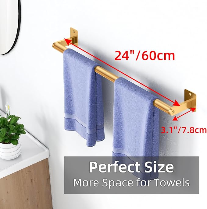 Bathroom Towel Bar, 24 Inch Towel Racks - Image 6