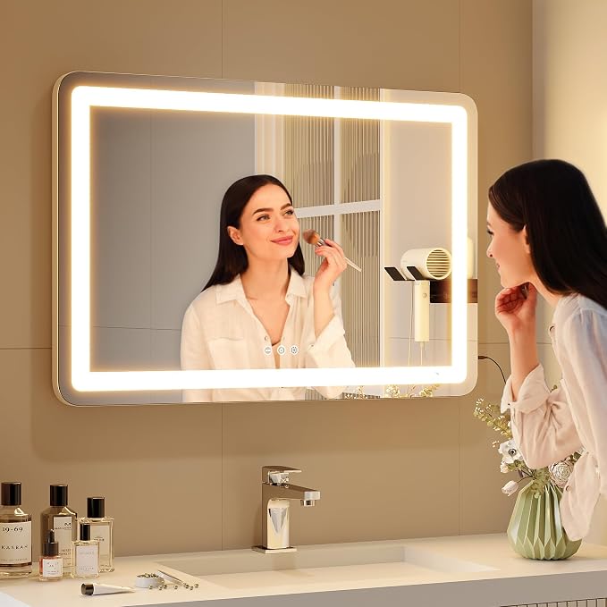 ZL ZELing Vanity Mirror with Lights, LED Makeup Mirror, Dimmable 3-Color - Image 5