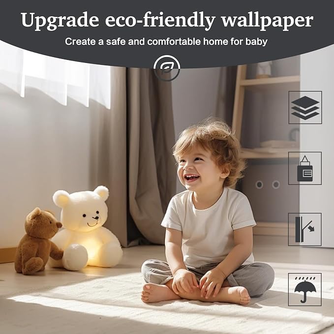 Dimoon 17.7''x393'' Peel and Stick Wallpaper Dark Grey Contact Paper - Image 5