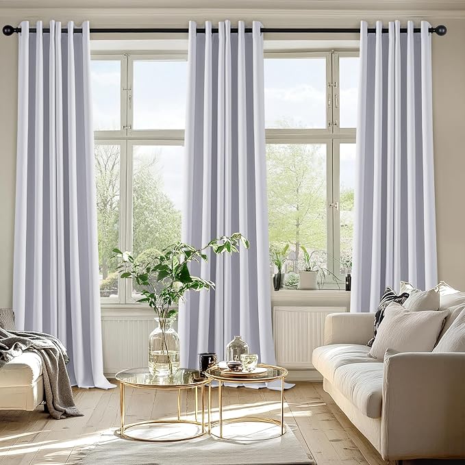 MIULEE Blackout Curtains for Bedroom Living Room 2 Panels, Thermal Insulated - Image 6