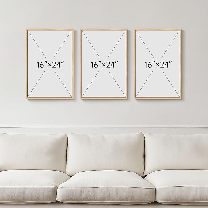 Framed Sage Green Boho Wall Art - Image 3