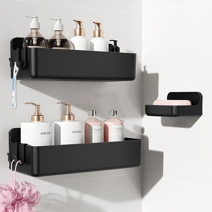 Nieifi Adhesive Wall Shelf, Shower Shelves, Shower Organizer by Nieifi