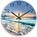 Coastal Glass Battery Wall Clock 24 Inch Blue Extra Large Clocks by Constantplanet%E6%97%97%E8%88%B0%E5%BA%97