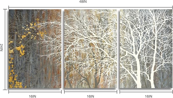 Yihui Arts Brown Canvas Wall Art - Image 2