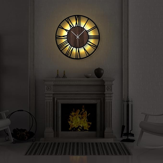 LEIKE 24'' Lighted Wall Clock - Image 6