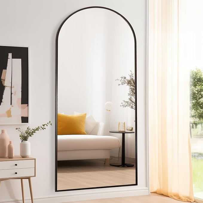 Floor Length Mirror, Wall Mounted Mirrors, Arched-Top Body Mirror - Image 3