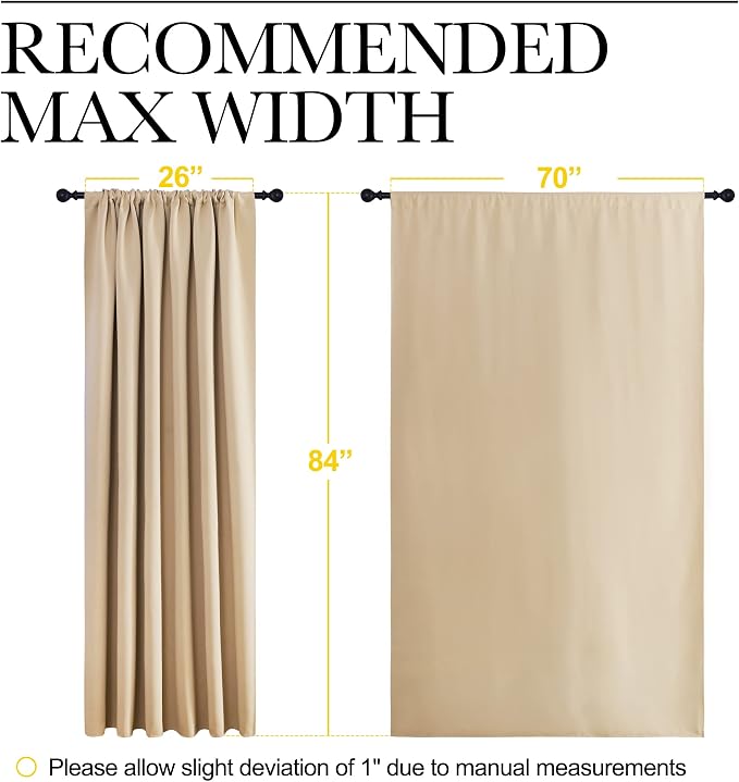 NICETOWN Room Darkening Curtains - Image 6