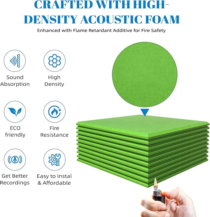 15 Pack Self-Adhesive Sound Proof Foam Panels - Image 6