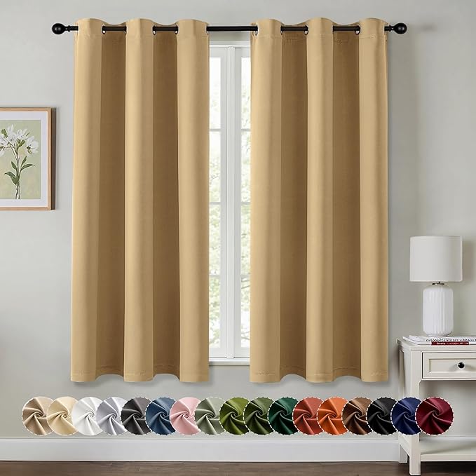 MIULEE Blackout Curtains for Bedroom Living Room 2 Panels, Thermal Insulated by MIULEE
