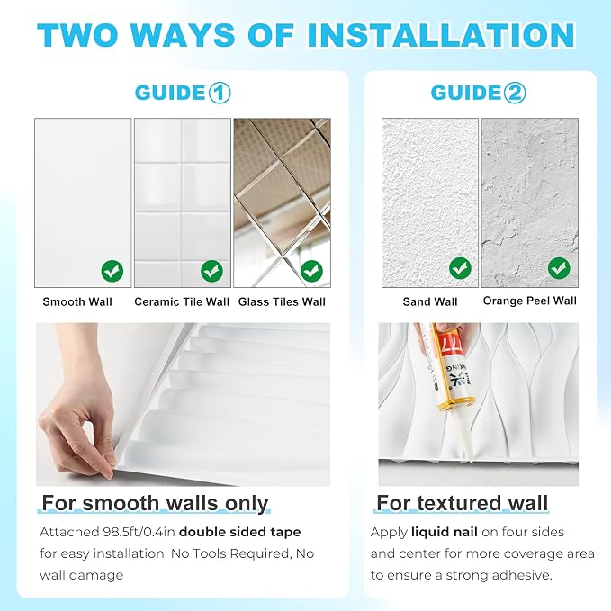 STICKGOO 3D Wall Panels, Brushed Silver Decorative Wall Covering Panels - Image 7