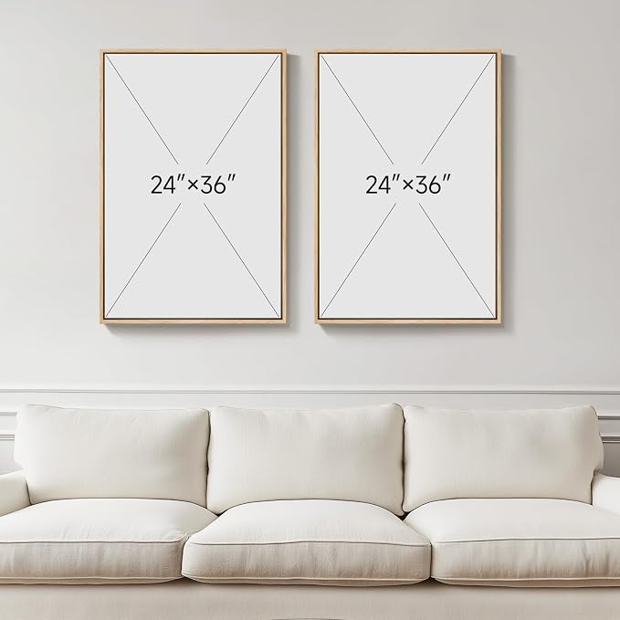 Large Framed White Abstract Wall Art Set of 2 - Image 3