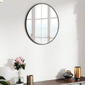 SCWF-GZ 20" Round Mirror Circle Wall Mounted Hanging or Against Wall Metal by SCWF-GZ