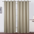 LEMOMO Blackout Curtains 52 x 84 Inch Long Beige Curtains Set of 2 Panels Room by Lemomo