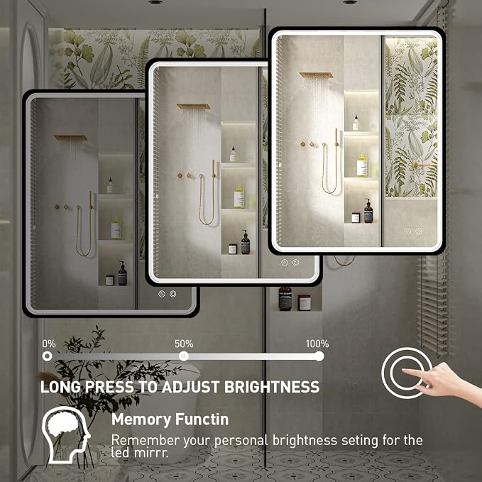 36x28 Inch LED Bathroom Mirror - Image 5
