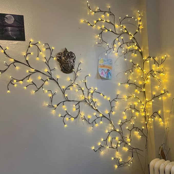 NIDISETPJAS 2Pcs Enchanted Willow Vine Lights - Image 2