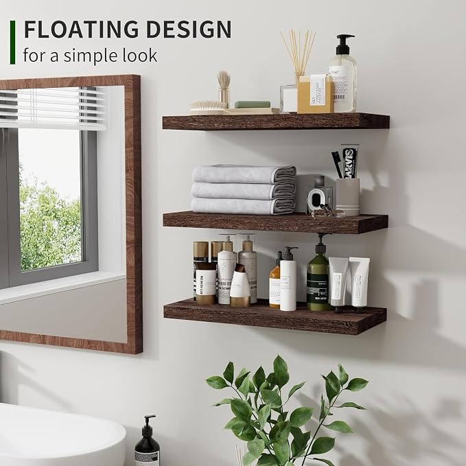 Marsmiles Wood Floating Shelves - Image 3